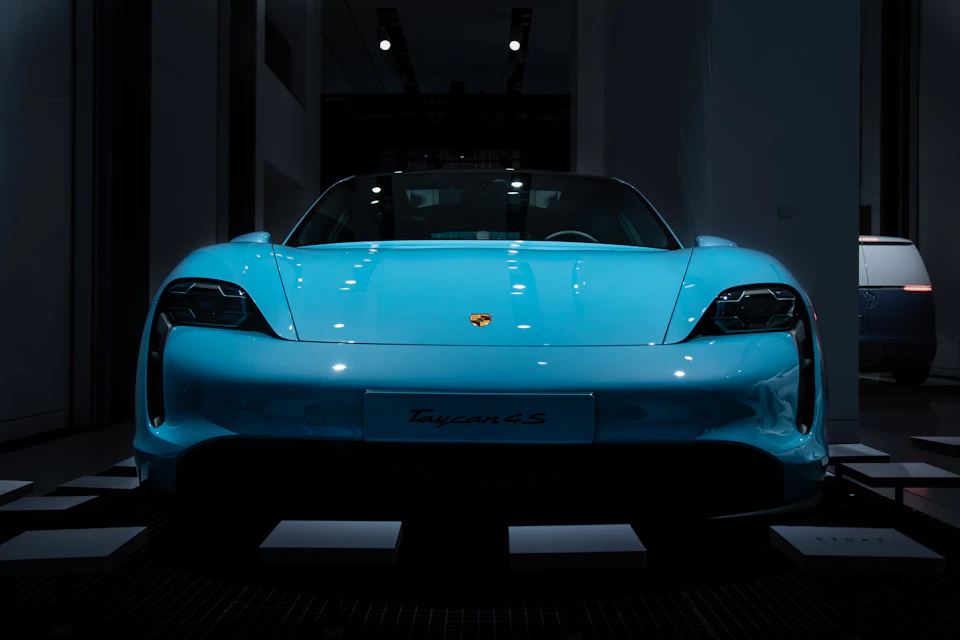 Porsche Taycan electric vehicle ready for EV repair in Toronto